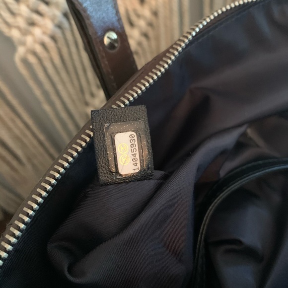 Chanel Brown Leather With Faux Fur Tote - Picture 9 of 9